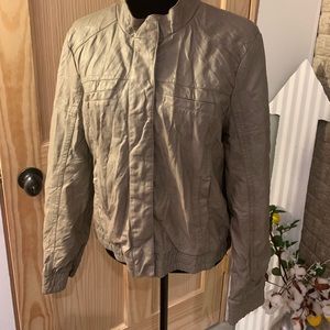 🔵 Xhiliration Faux Leather Jacket size XL Grey